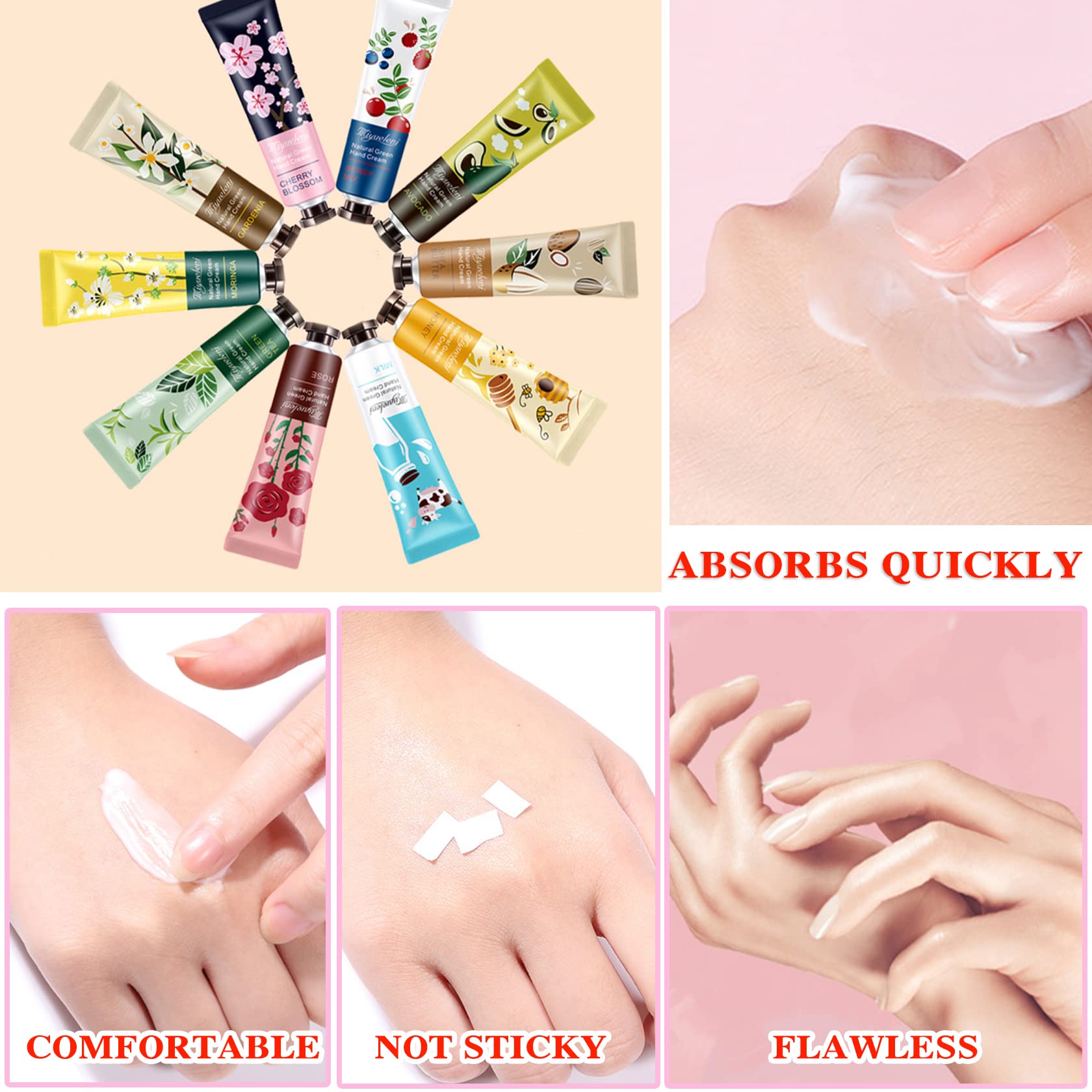 Amazon.com : 10 Pack Natural Botanical Fragrance Hand Cream Travel